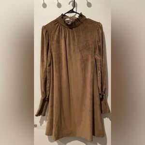 Love Riche Brown Long Sleeve Dress